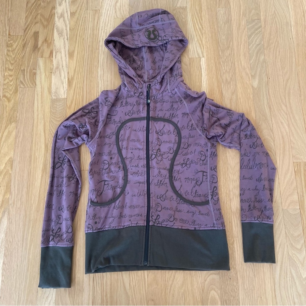 VINTAGE Lululemon Womens Scuba Sweatshirt Dance Floss Sing Travel Size 6